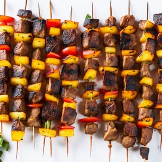 Lamb and Chicken Kabob Duo